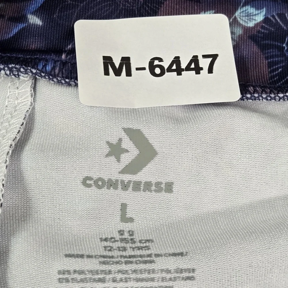 Converse Girl Activewear‎ Pants L Navy Floral Yoga Legging 24
